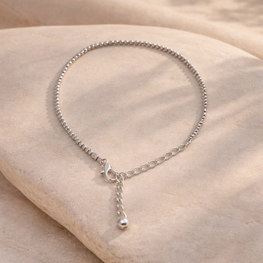 Dhanashree Pyrite Anklet – Wealth & Protection Energy Anklet