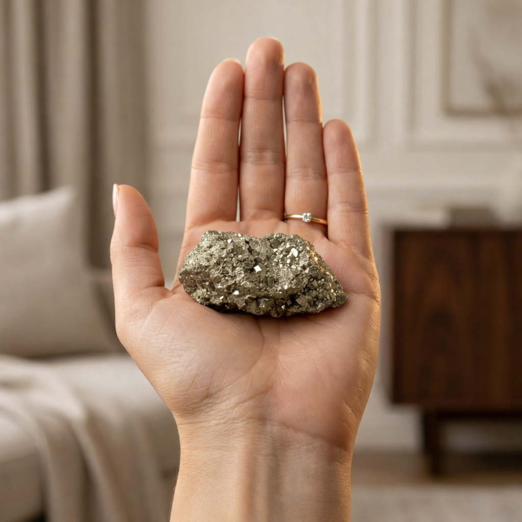 Asli Raw Pyrite Stone - Attracts Wealth & Success